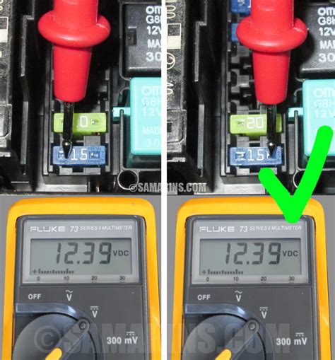 how to check electric fuse box|how to use fuse tester.